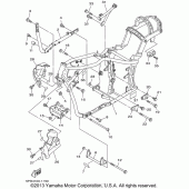 Схема вузла: Рама Yamaha XVS1100 V-Star Custom