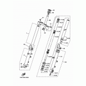 Схема вузла: Вилка передньої осі Yamaha MT07/MTT690 MT-07
