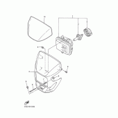 Схема узла: Фара Yamaha WR400F