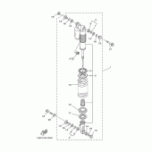 Схема вузла: Задня підвіска Yamaha YZ125