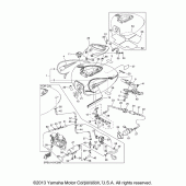 Схема вузла: Паливний бак Yamaha XVS1100 V-Star Midnight Custom