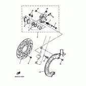 Схема узла: Передний тормоз Yamaha XT350 XT350