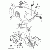 Схема вузла: Топливний бак Yamaha XV1100 Virago