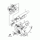Схема вузла: Вихлопна система Yamaha XV1600 Wild Star