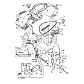 Схема вузла: Паливний бак Yamaha XVZ1300 Royal Star