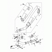 Схема вузла: Вихлопна система Yamaha YZ450F YZ450F