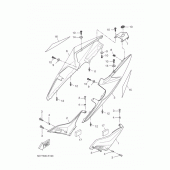Схема узла: Боковая крышка Yamaha YZF-R125