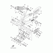 Схема вузла: Задня рука. підвіска Yamaha TTR125 TT-R125