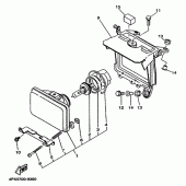 Схема вузла: Фара Yamaha TT250R TT-R