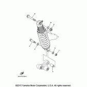 Схема вузла: Задня підвіска Yamaha XT250 XT250