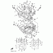Схема узла: Картер двигателя Yamaha FZX750