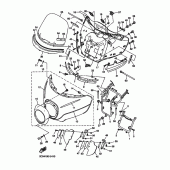 Схема узла: Облицовочные элементы 1 Yamaha XVZ1300 Royal Star Venture