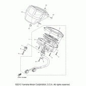 Схема узла: Панель приборов Yamaha XVS1300 Stryker