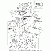 Схема вузла: Паливний бак Yamaha XVS1100 V-Star Custom