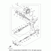 Схема узла: Вал приводной и редуктор Yamaha XVS650 V-Star Custom