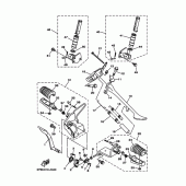 Схема вузла: Підніжки та Підставка Yamaha XVS1100 Drag Star