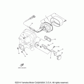 Схема вузла: Задній ліхтар (Стоп-сигнал) Yamaha XVS650 V-Star Custom