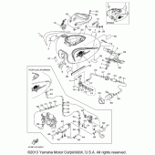 Схема вузла: Паливний бак Yamaha XVS1100 V-Star Custom
