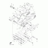 Схема узла: Задний рычаг и Подвеска Yamaha YZF-R6/ YZF600 R6