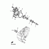 Схема вузла: Водяний насос Yamaha WR450F