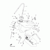 Схема вузла: Паливний бак Yamaha YZ250 YZ250F