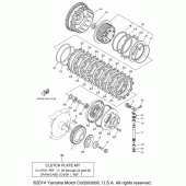Схема узла: Сцепление Yamaha XV1700 Road Star Midnight Warrior