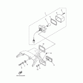 Схема вузла: Задній ліхтар (Стоп сигнал) Yamaha TW225