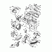 Схема узла: Боковая крышка Yamaha XV1900 Midnight Star