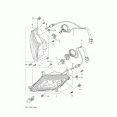 Схема вузла: Фара Yamaha YZF-R125