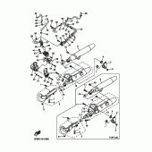 Схема узла: Выхлопная система Yamaha XVS650 Drag Star Silverado
