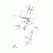 Схема вузла: Рульовий механізм Yamaha MT07/MTT690 MT-07 Tracer