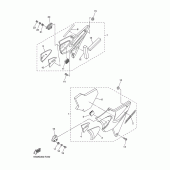Схема вузла: Бічна кришка Yamaha XJR1300