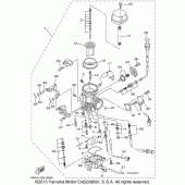 Схема узла: Карбюратор Yamaha XV1600 Midnight Star
