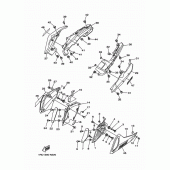Схема вузла: Бічна кришка Yamaha MT09/MTN850 MT-09