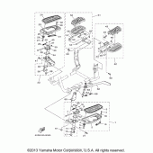 Схема узла: Подножки и Подставка Yamaha XV1700 Road Star Silverado