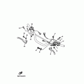 Схема вузла: Пульт управління рулевою і Ричаг 2 Yamaha TTR125 TT-R125