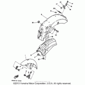 Схема узла: Крыло Yamaha XV250 Route 66