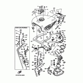 Схема вузла: Паливний бак Yamaha XV1700 Road Star Warrior