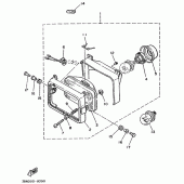 Схема узла: Фара Yamaha DT125 DT125R