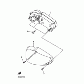 Схема узла: Панель приборов Yamaha FZ6 FZ6-SA2 (Naked, ABS)