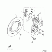 Схема узла: Front brake. caliper Yamaha TT250R TT-R