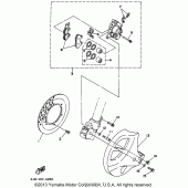 Схема узла: Передний тормоз Yamaha WR250 WR250Z
