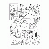 Схема вузла: Електроустаткування 1 Yamaha MTN320 MT-03