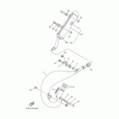 Схема узла: Выхлопная система Yamaha YZ125
