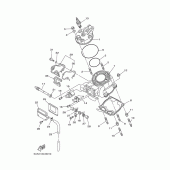 Схема вузла: Головка циліндра Yamaha YZ125