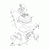 Схема узла: Топливный бак Yamaha XP500 T-MAX