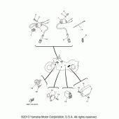 Схема вузла: Електроустаткування (2) Yamaha XVS650 V-Star Classic