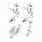 Схема вузла: Передній гальмівний циліндр Yamaha WR125 WR125R