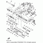 Схема узла: Swing arm Yamaha WR250 WR250Z