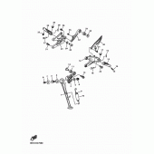 Схема вузла: Підніжки та Підставка Yamaha YZF-R1 R1 RaceBase